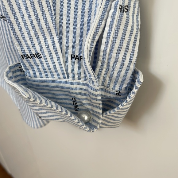 Maison Kitsune Paris Button Down Shirt 34 - Picture 4 of 9